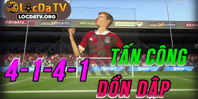 Các biến thể chiến thuật có thể phát triển từ sơ đồ chiến thuật 4-1-4-1